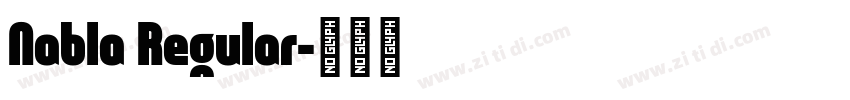 Nabla Regular字体转换